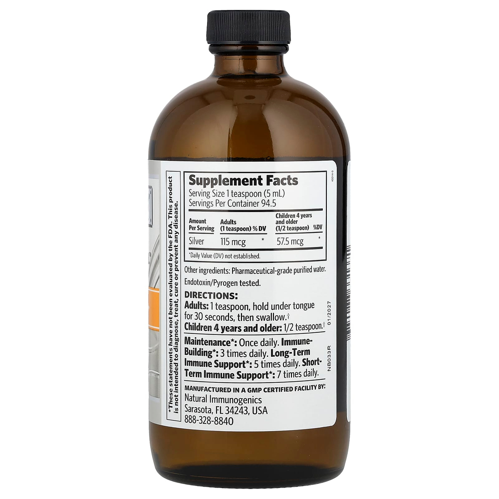 Sovereign Silver, Argentyn 23, Professional Bio-Active Silver Hydrosol, 473 мл (16 жидк. унций)