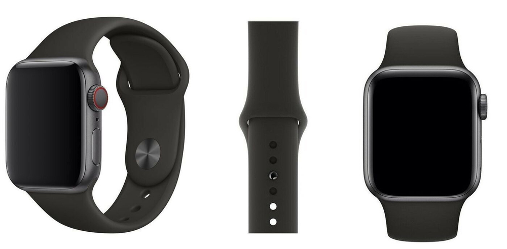 Силиконовый ремешок для Apple Watch SKINARMA Snokku 44/45/49mm black
