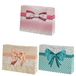 GAEM Пакет подарочный (бумага 210г/м2, блок микс 12шт), L56 W17 H44 см, 3в.