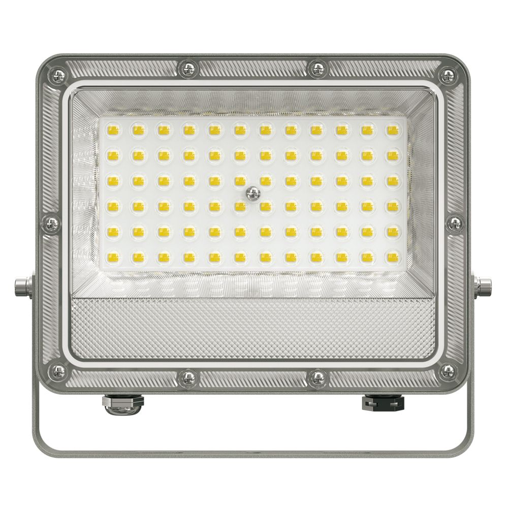 ULF-F52D-50W-6500K IP65 200-240V GREY Прожектор светодиодный. Дневной свет 6500K. Угол 90 градусов. Корпус серый. TM Uniel
