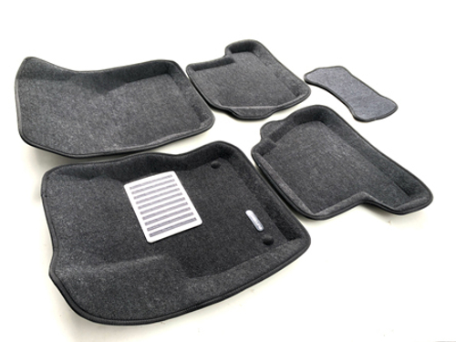 Коврики салона для FORD Focus 3 (2011-) Euromat 3D Lux серые. Арт. EM3D-002207G