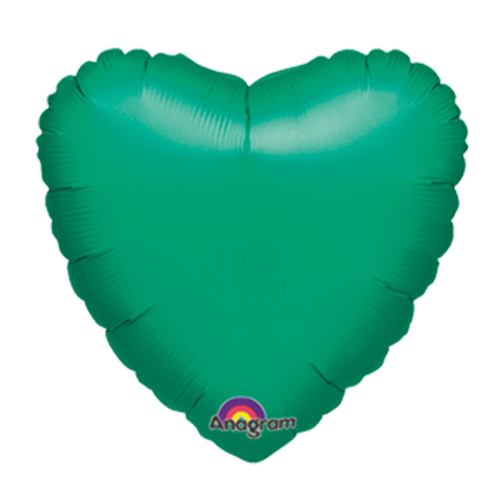 Шар фольгированный Сердце 45 см (Зеленый)