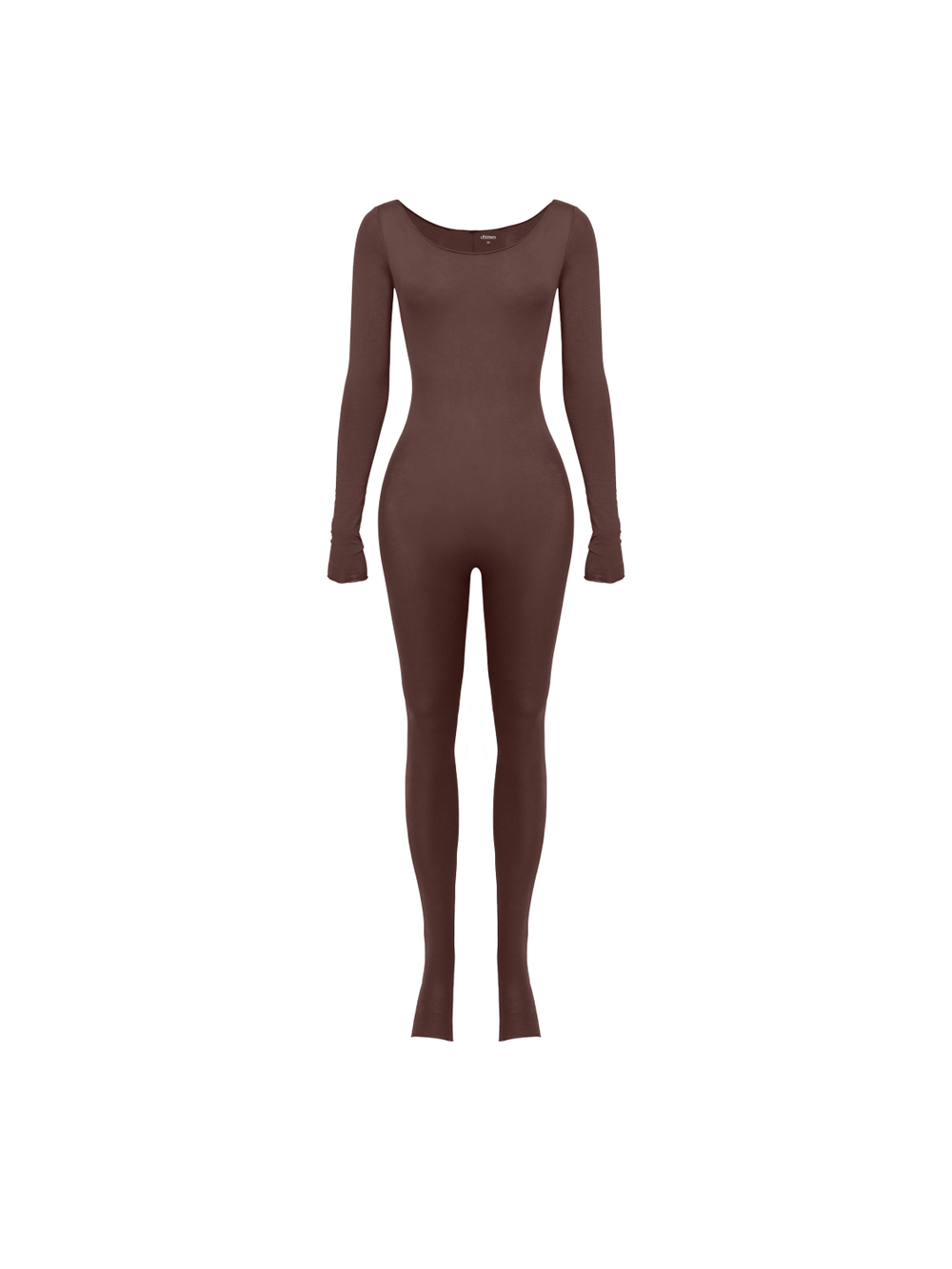 chocalate long sleeve catsuit