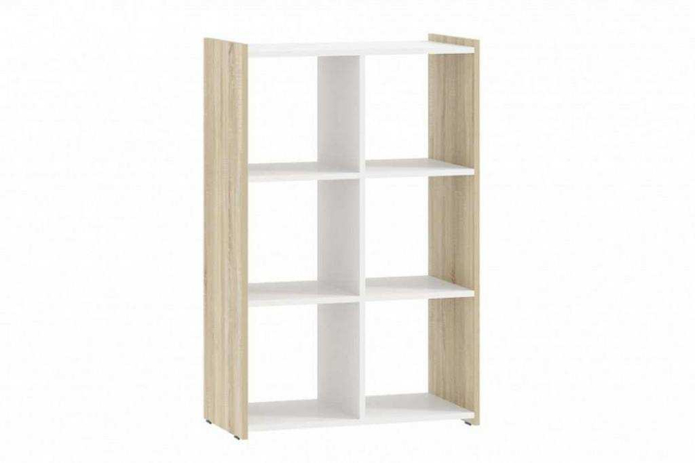 Стеллаж Симпл НМ 013.91 дуб сонома/белый