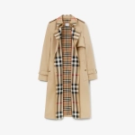 Длинный тренч с воротником и подкладкой Burberry Check