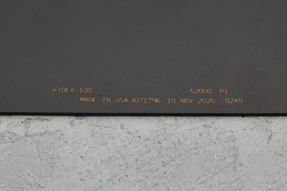 Kydex Calcutta black 2,03мм, лист 300x300мм