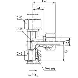 Соединение PNL DS16 24х1.5 (нерж.)
