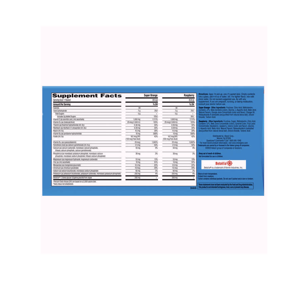 Emergen-C Immune+ 1000 мг витамина С + витамин D и цинк, 90 пакетов