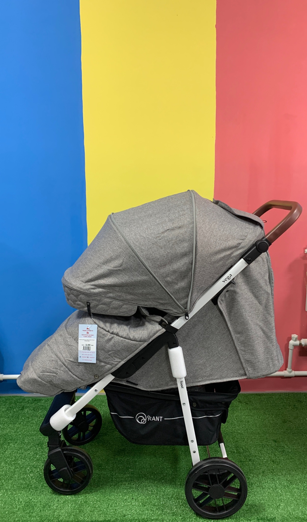 Коляска детская "VEGA Trends" RA057 Mineral Silver