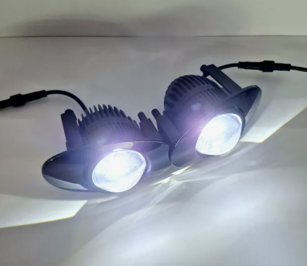 38 BI, - Б. Дальний / ПТФ BI-LED (J-38, ближний, дальний) би-линзы для Honda, светодиодные противотуманные фары (2 шт. / комплект)