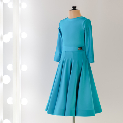 Standart 4-01-15-C | Рейтинговое платье годе для спортивных бальных танцев | Vasileva Dance