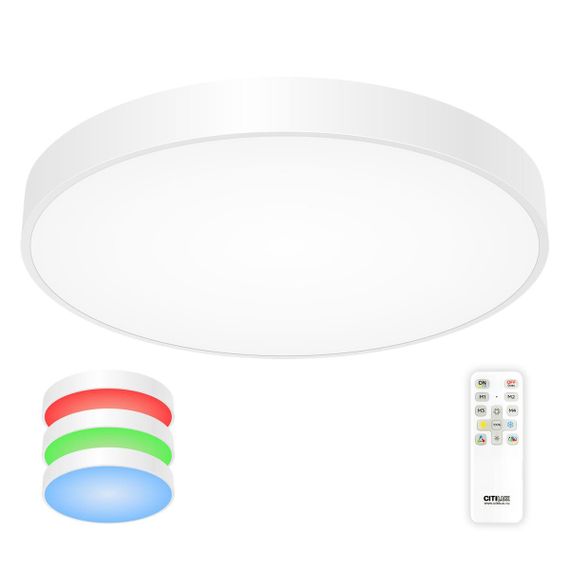 Потолочный светодиодный светильник с пультом ДУ Citilux Купер RGB Белый CL724105G0