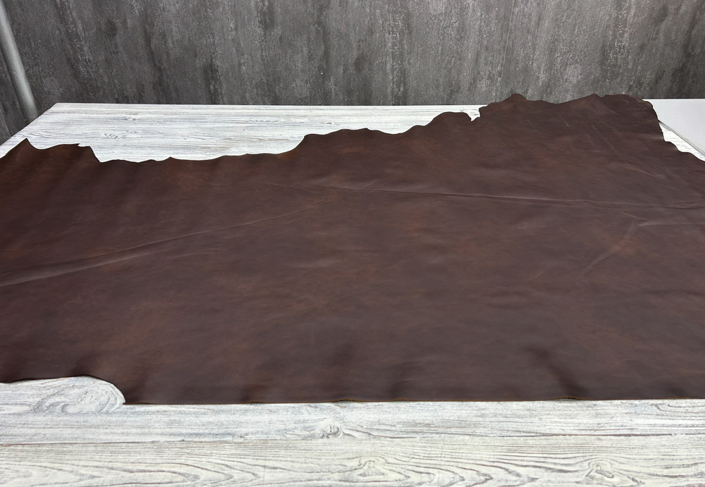 Целая кожа Крузо цв. Коричневый / Cruzo Dark Brown