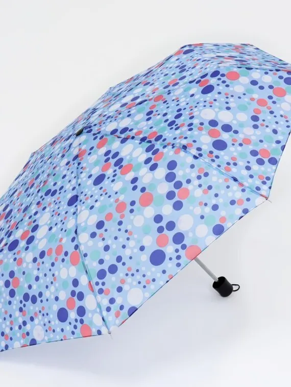 Зонт механический «Горошек», 3 сложения, 8 спиц, R = 48 см, цвет МИКС