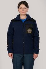 Куртка флисовая женская МЧС (с шевронами)