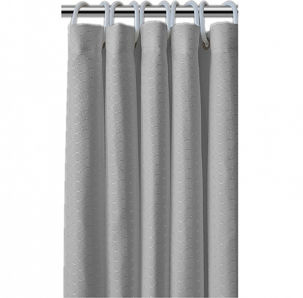 Шторка для ванной 200х240 Carnation Home Fashions Grace Jacquard Grey FSC20-HX94/03