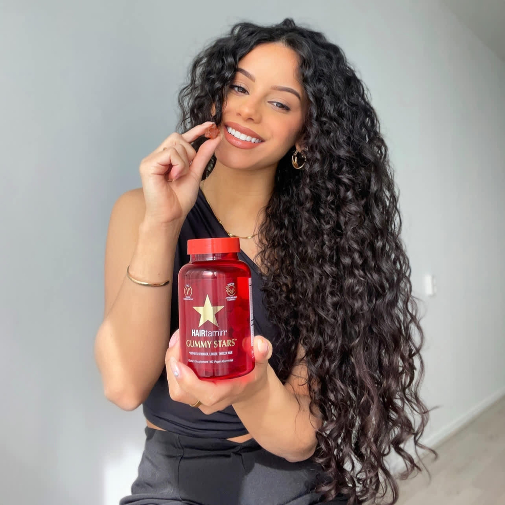 HAIRtamin, Gummy Stars ™, смесь суперфруктов, 60 веганских жевательных мармеладок