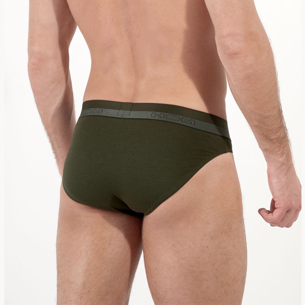 Мужские трусы брифы хаки HOM Classic 40-0204-00DK