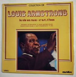 Винтажная виниловая пластинка LP Louis Armstrong La Vie En Rose C'est Si Bon (France 1974)