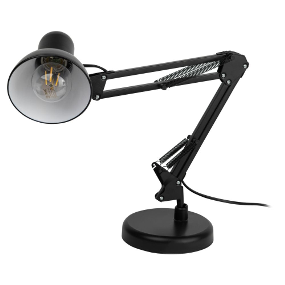Настольный светильник ЭРА N-214-E27-40W-BK черный | Настольные светильники под лампу