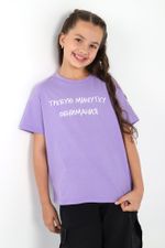 Фуфайка (футболка) для девочки Кэш-1 Виотекс ЛИЛОВЫЙ