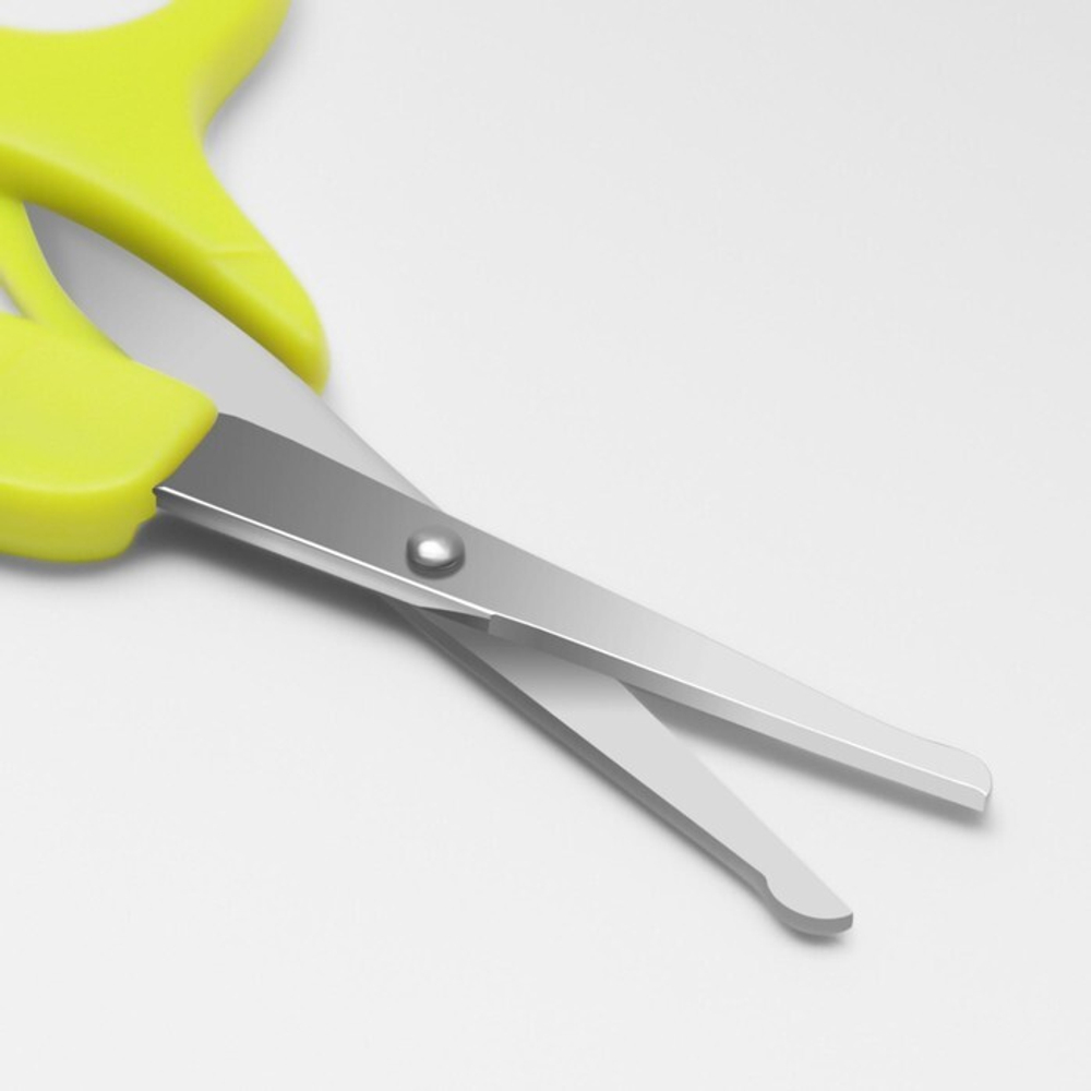 Ножницы маникюрные, безопасные, прямые, 11см, цвет МИКС 2570392