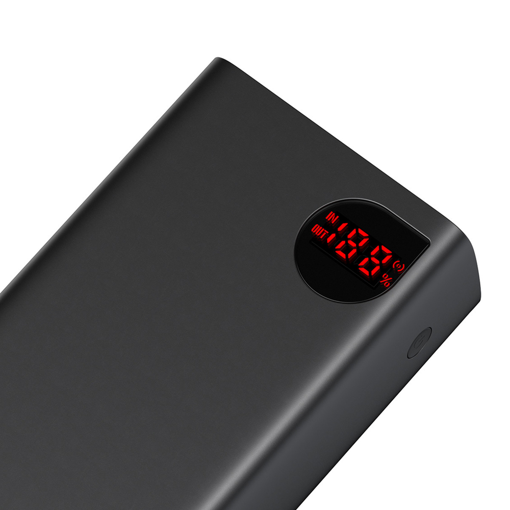 Внешний аккумулятор Baseus Adaman Digital Display Fast Charge Power Bank C+3U 40000mAh 22.5W