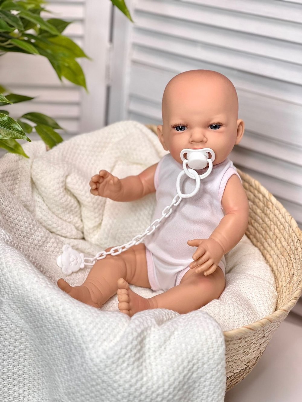 Кукла Marina and Pau 45cм Recien Nacido, виниловая в пакете (M1645K)