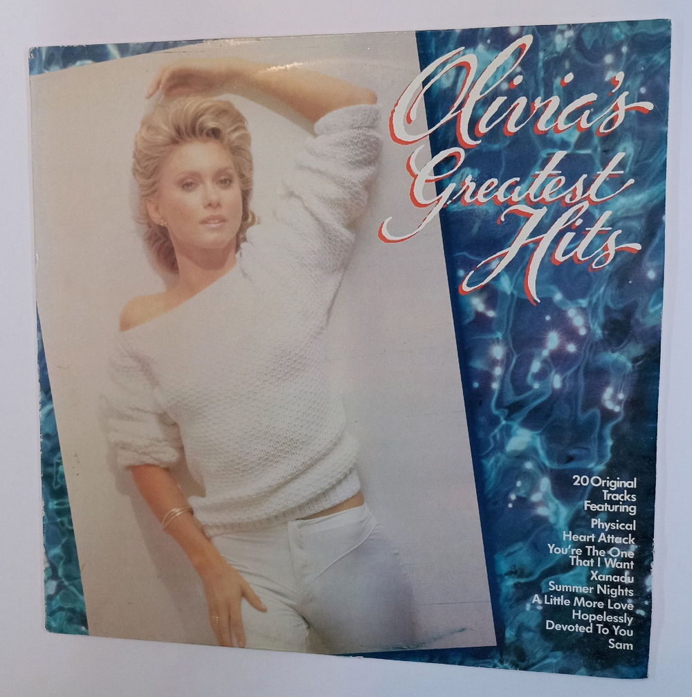 Винтажная виниловая пластинка LP Olivia Newton John Olivias Greatest Hits (UK 1982)