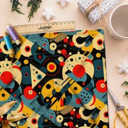 Ткань блэкаут  фантазии Кандинского