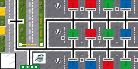 Поле для испытаний и соревнований по робототехнике Junior