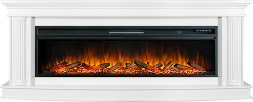 Каминокомплект Rome 60 - Белый с очагом Vision 60 LOG LED