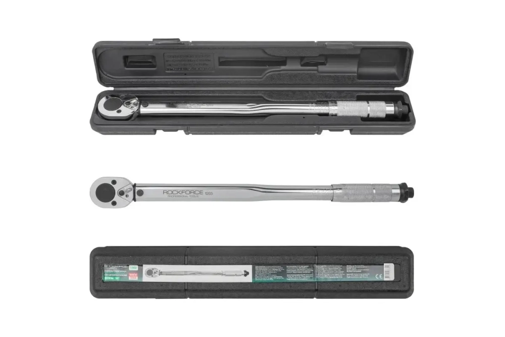 Ключ динамометрический RF-1203: щелчкового типа 1/2"DR (28-210Nm) 470мм ROCKFORCE