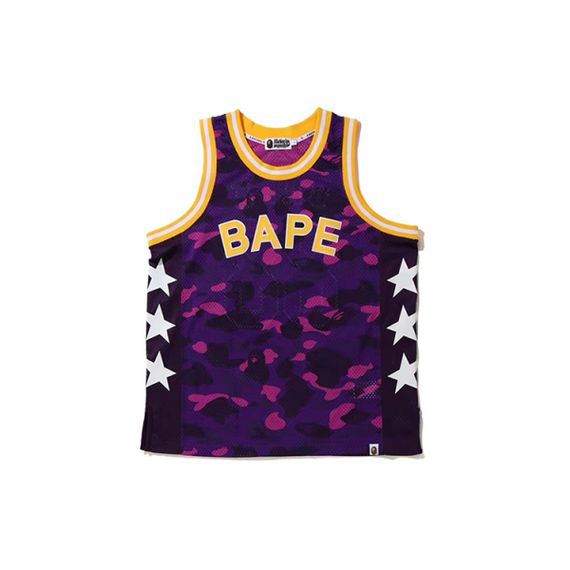 A BATHING APE Bape Color Camo BAPE Baskeball Tank Top 88