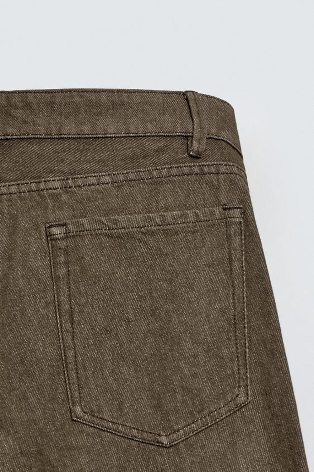 ZARA ДЖИНСЫ STRAIGHT FIT, СВЕТЛО-КОРИЧНЕВЫЙ