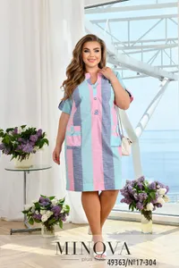 Платье 17-304-розовый Minova