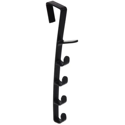 Вешалка надверная на 6 крючков «ПЕРФЕКТХАУС», цвет черный, 27см ( Селфи)