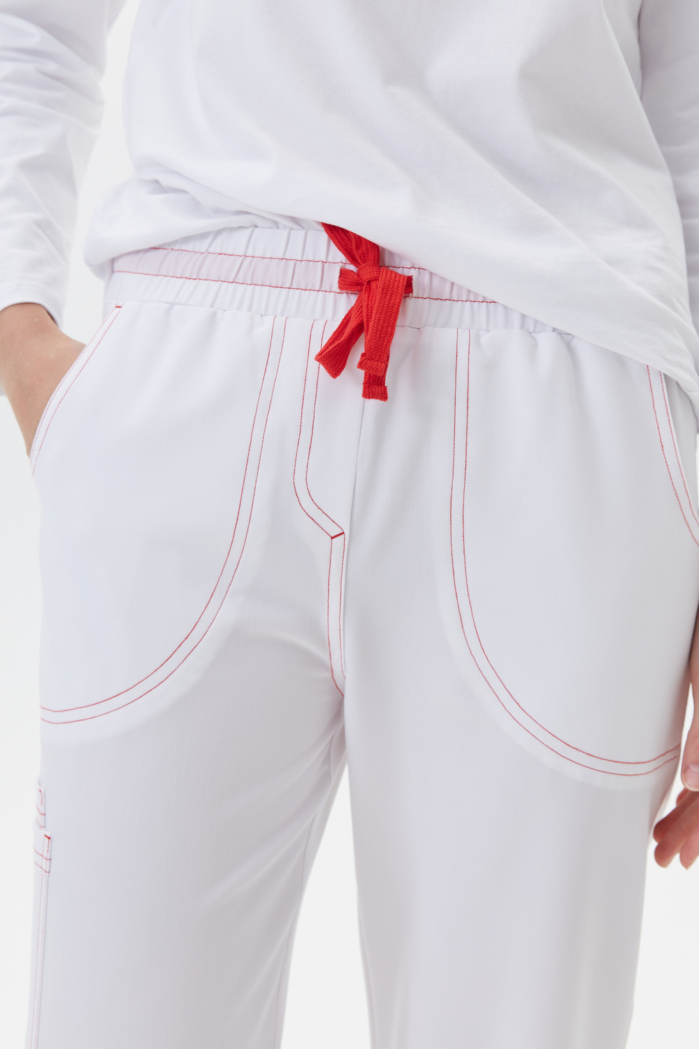 Брюки медицинские женские Лаконико, белый