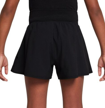 Шорты для девочки теннисные Nike Girls Dri-FIT - чёрные/белые