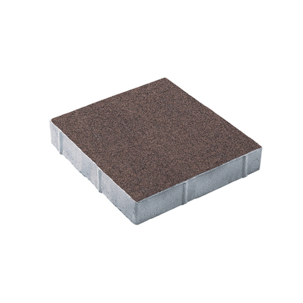 Тротуарная плитка КВАДРАТ 400х400 мм - Стандарт Коричневый