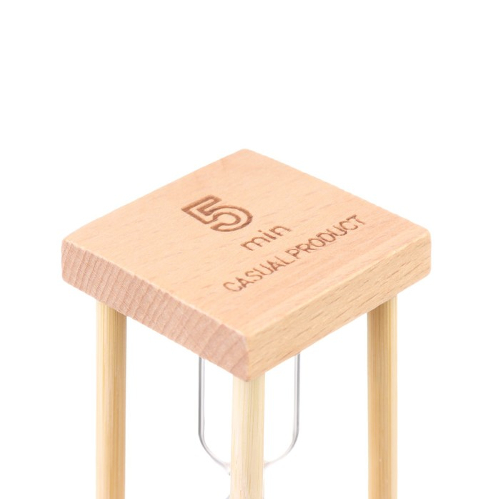 Часы песочные «Африн», на 5 минут, 8.5×4 см, белый песок