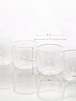 чашка стеклянная размеры