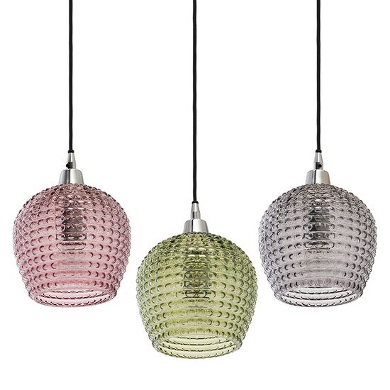 Светильник подвесной каскадный aurora, 65х18 см, сливовый/зеленый/серый