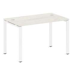 Metal System Стол письменный на П-образном м/к БП.СП-2 Дуб Наварра/Металл Белый 1200*720*750