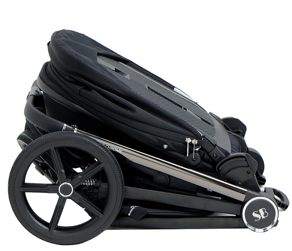 Детская коляска Sweet Baby Elegante 3 в 1 Chrome Black