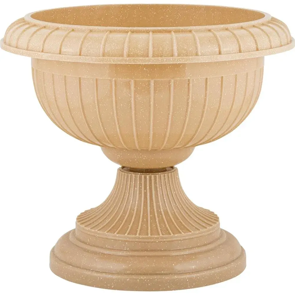 Вазон на ножке большой D 395 мм, песчаный кварц