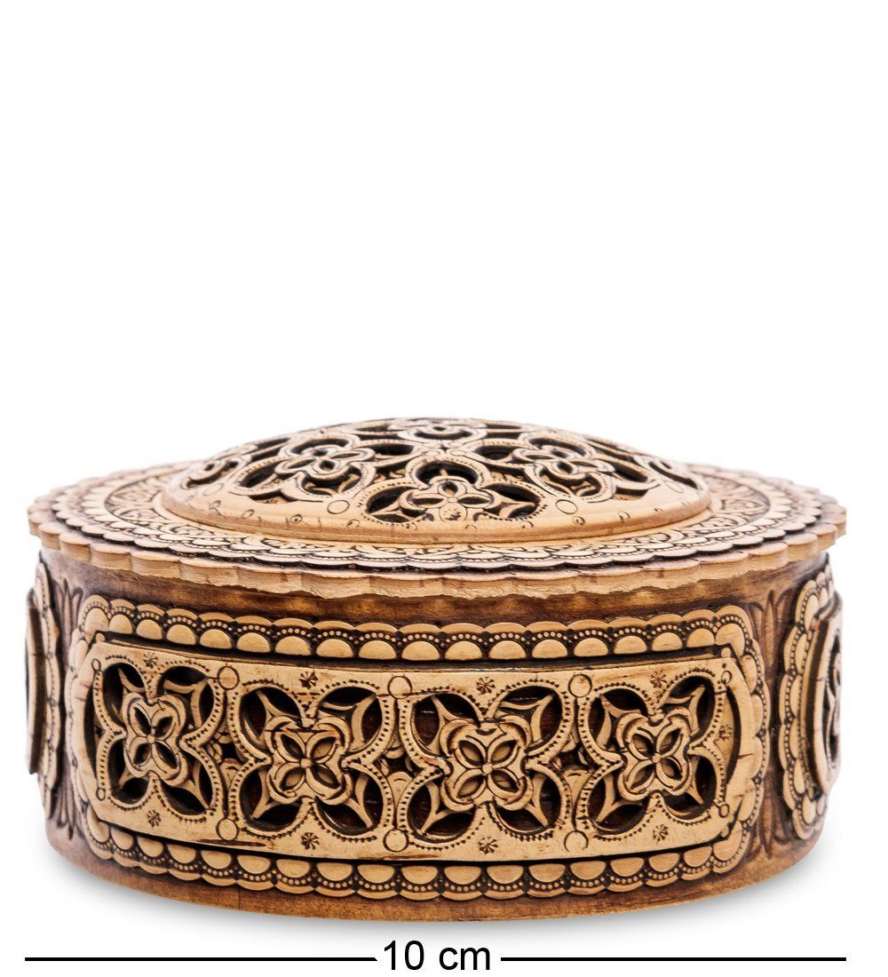 Народные промыслы BST-406 Шкатулка «Сфера» (береста, прорезная)