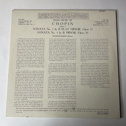 Винтажная виниловая пластинка LP Wilhelm Kempff Chopin Volume 3 (Англия 1963)