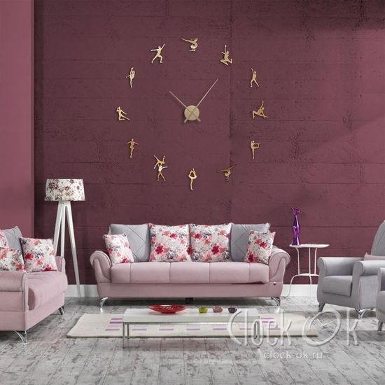 Настенные 3D часы Художественная гимнастика