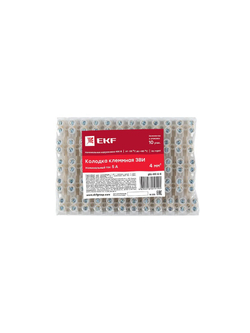 Колодка клеммная 6кв.мм 6А полиэтилен PROxima EKF plc-KK-6-6